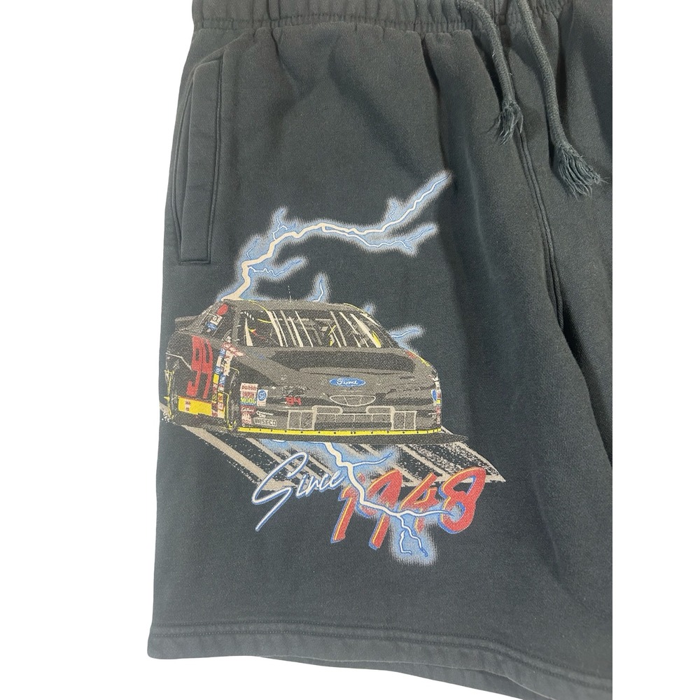NASCAR Cup Series Sunday Thunder #17Fleece Shorts Mens Large Black Graphic Sweat - Picture 6 of 8